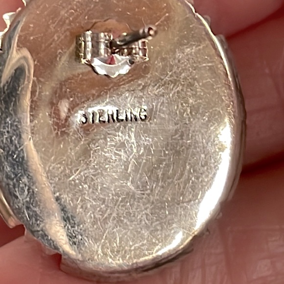 Turquoise & Sterling Earrings - Picture 4 of 4